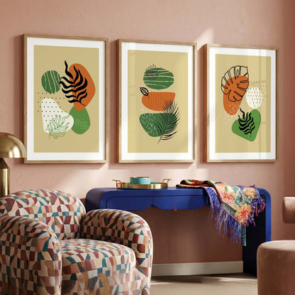 Nature Inspired Wall Art with Frame : Framed Posters