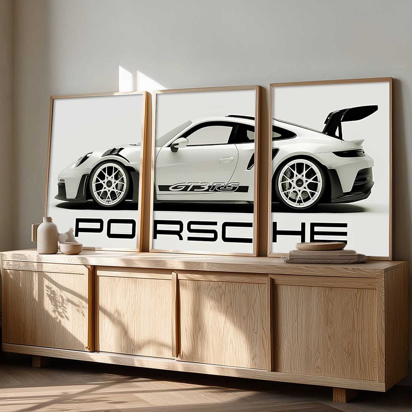 Big Porsche Cars  Wall Art Paintings for Living Room Bedroom