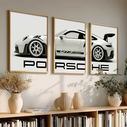 Big Porsche Cars  Wall Art Paintings for Living Room Bedroom