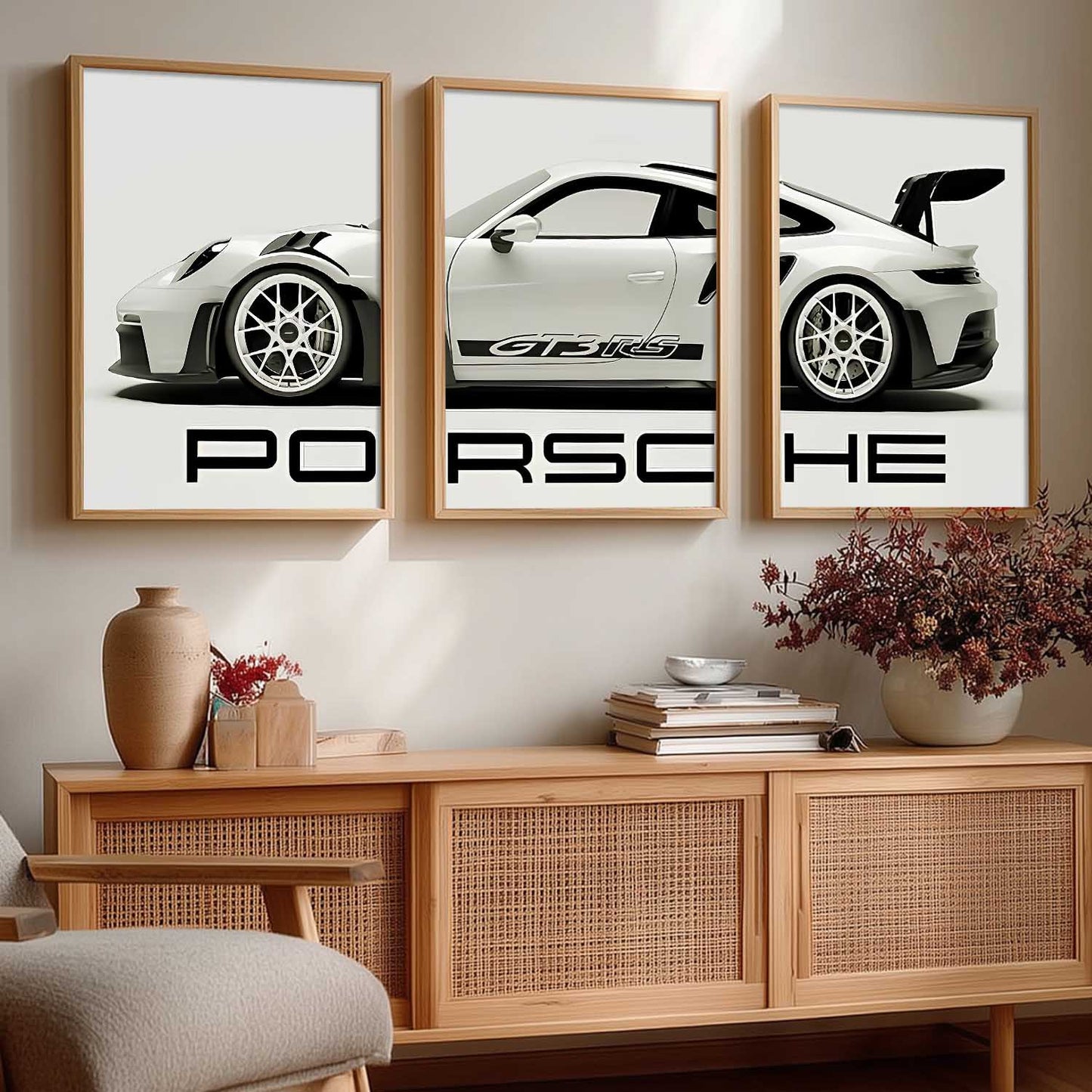 Big Porsche Cars  Wall Art Paintings for Living Room Bedroom