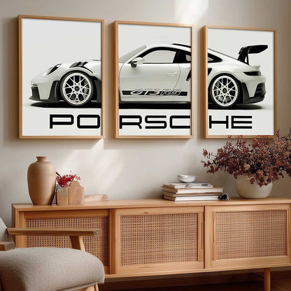 Big Porsche Cars  Wall Art Paintings for Living Room Bedroom