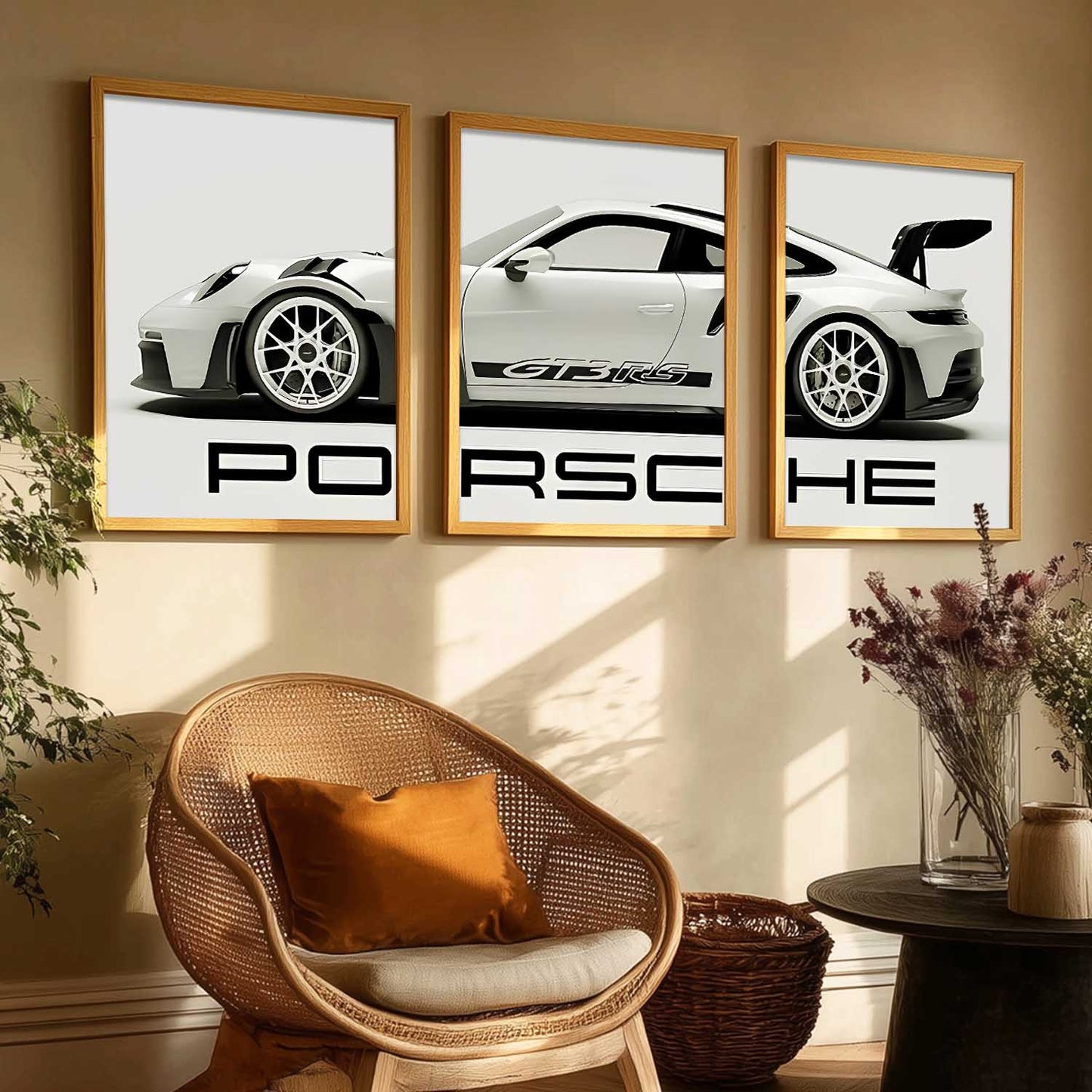 Big Porsche Cars  Wall Art Paintings for Living Room Bedroom