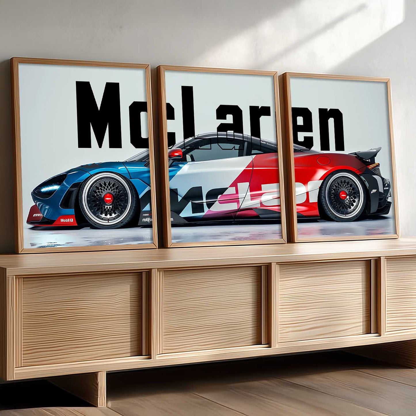 Big McLaren Car  Wall Art Paintings for Living Room Bedroom