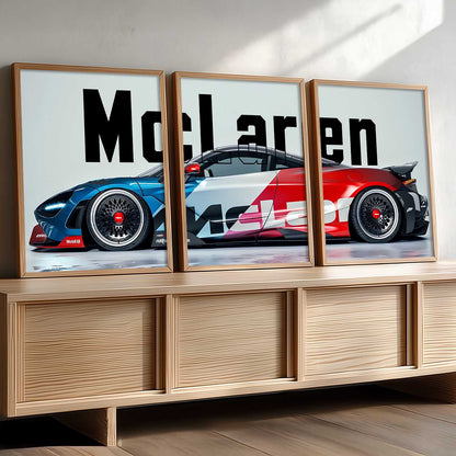 Big McLaren Car  Wall Art Paintings for Living Room Bedroom