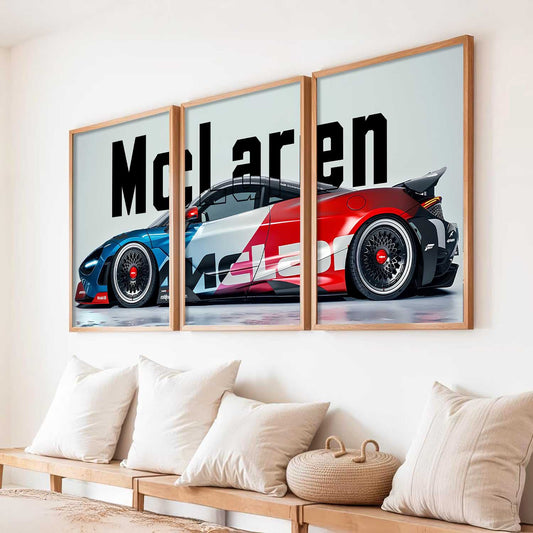 Big McLaren Car  Wall Art Paintings for Living Room Bedroom