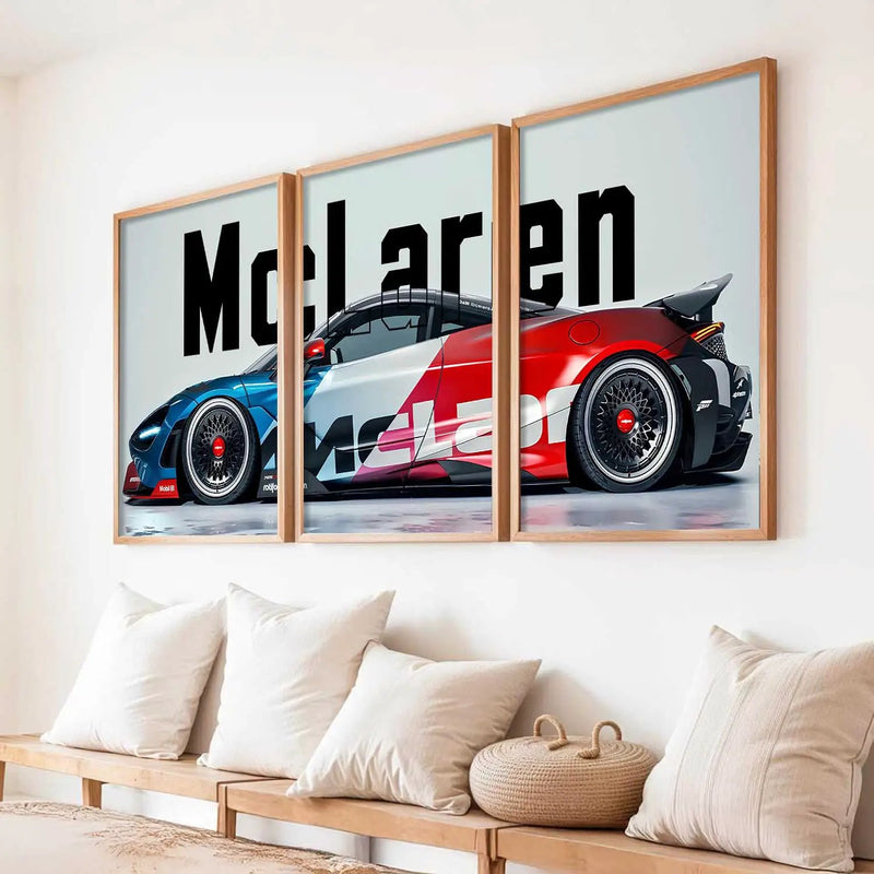 Big McLaren Car  Wall Art Paintings for Living Room Bedroom