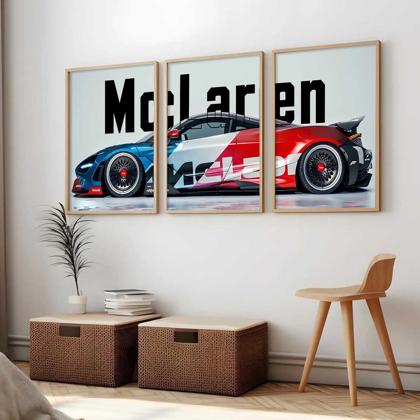 Big McLaren Car  Wall Art Paintings for Living Room Bedroom
