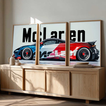 Big McLaren Car  Wall Art Paintings for Living Room Bedroom