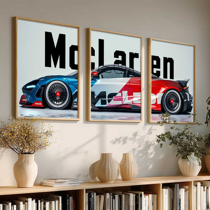 Big McLaren Car  Wall Art Paintings for Living Room Bedroom