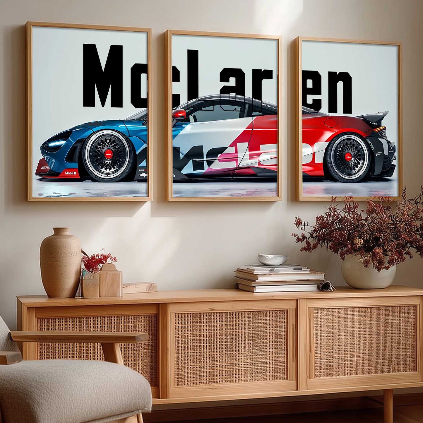 Big McLaren Car  Wall Art Paintings for Living Room Bedroom