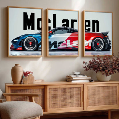 Big McLaren Car  Wall Art Paintings for Living Room Bedroom
