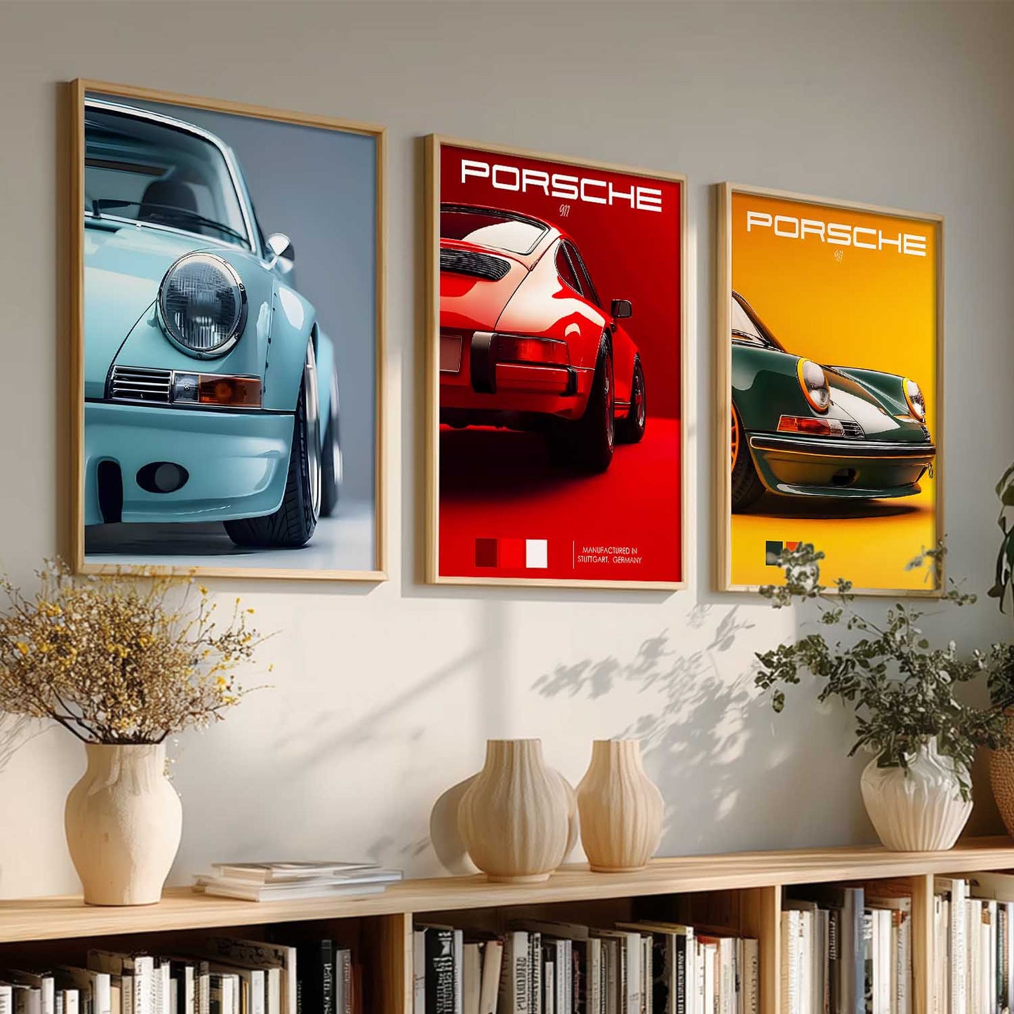 Big Porsche 911 Car Wall Art Paintings for Living Room Bedroom