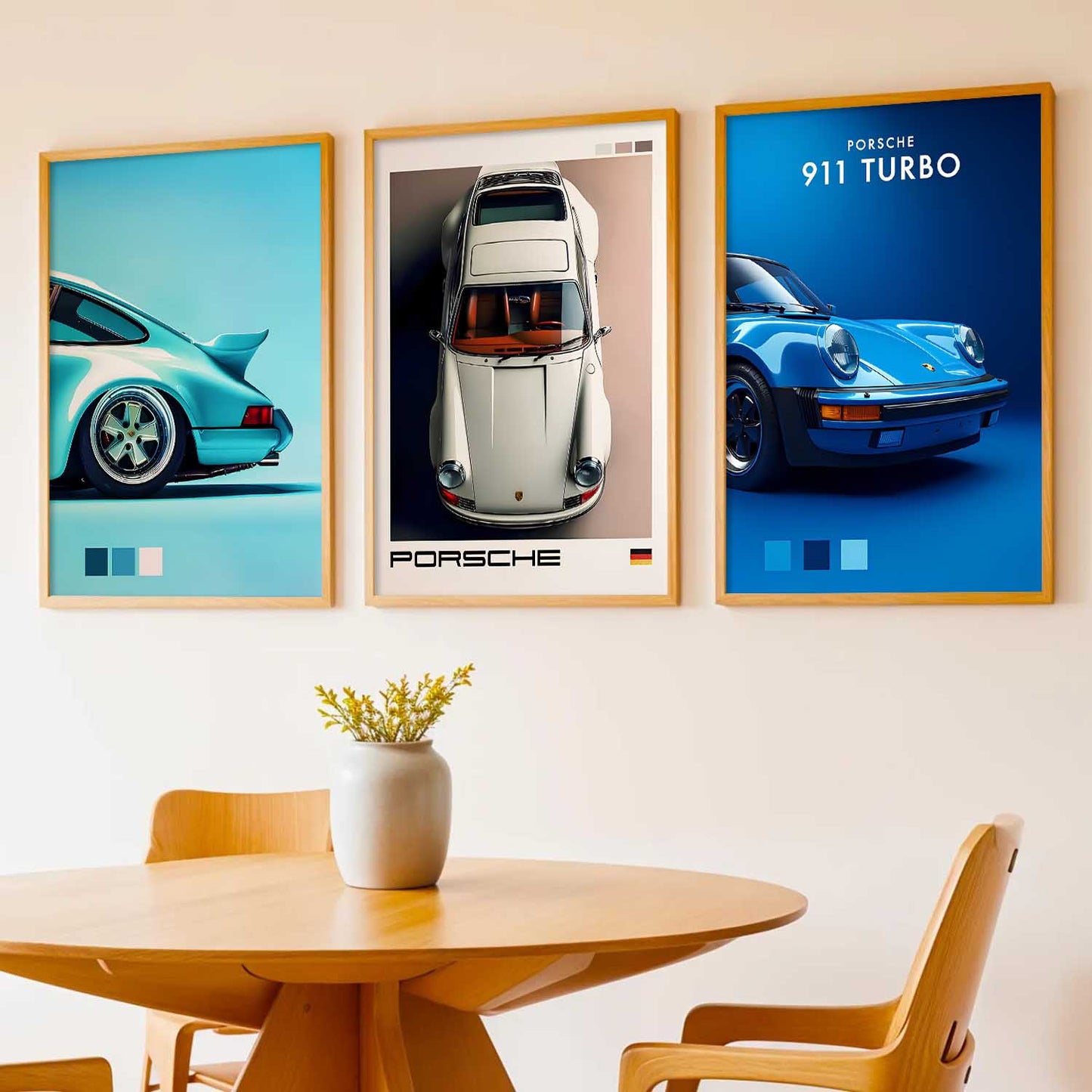 Big Porsche 911 GT3RS Cars Wall Art Paintings for Living Room Bedroom