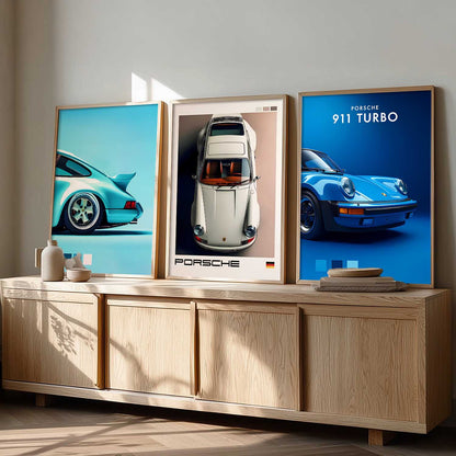 Big Porsche 911 GT3RS Cars Wall Art Paintings for Living Room Bedroom