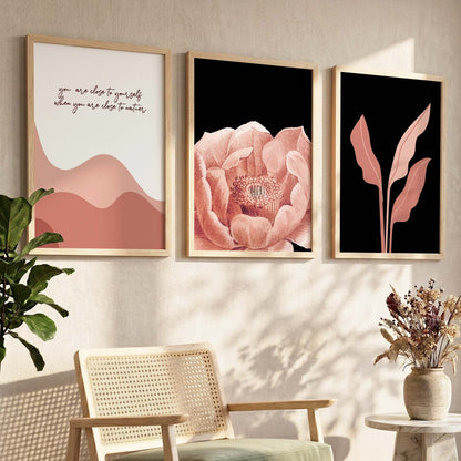Nature Inspired Wall Arts for Living Room Wall Decor : Orange