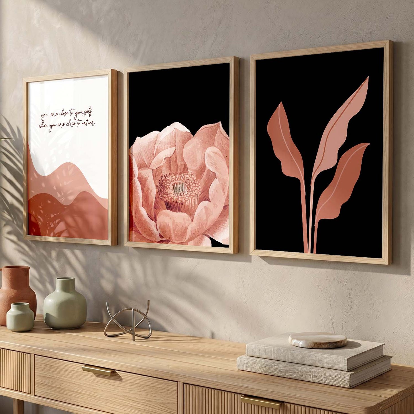 Nature Inspired Wall Arts for Living Room Wall Decor : Orange