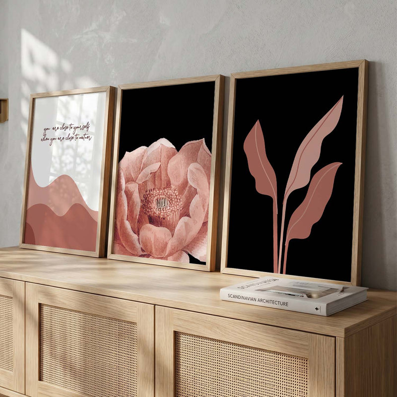 Nature Inspired Wall Arts for Living Room Wall Decor : Orange