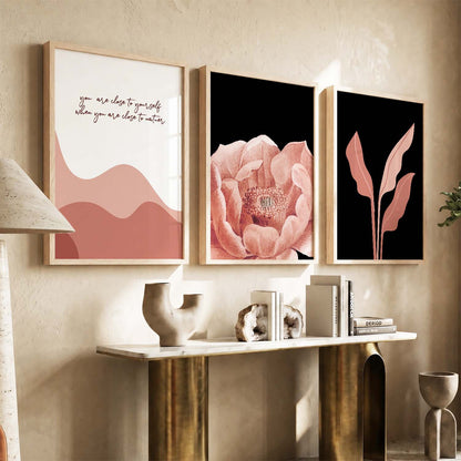 Nature Inspired Wall Arts for Living Room Wall Decor : Orange