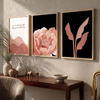 Nature Inspired Wall Arts for Living Room Wall Decor : Orange