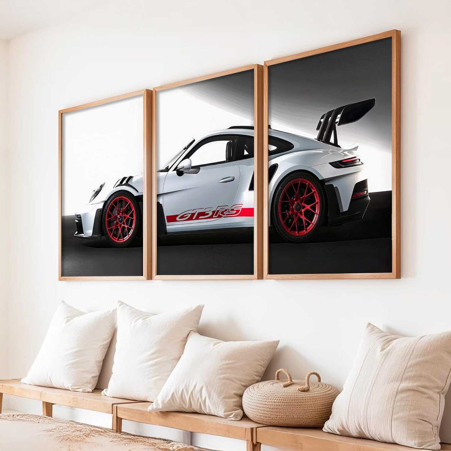 Big Porsche 911 GT3RS Car  Wall Art Paintings for Living Room Bedroom