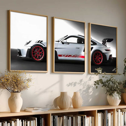 Big Porsche 911 GT3RS Car  Wall Art Paintings for Living Room Bedroom