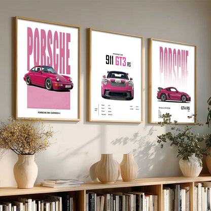Big Porsche 911  Car  Wall Art Paintings for Living Room Bedroom