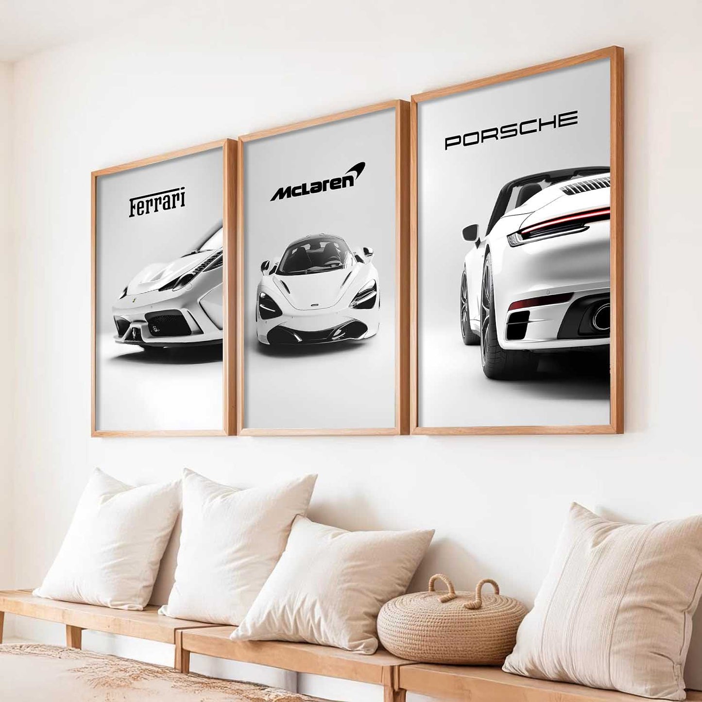 Big McLaren Ferrari Prosche Cars Wall Art Paintings for Living Room Bedroom