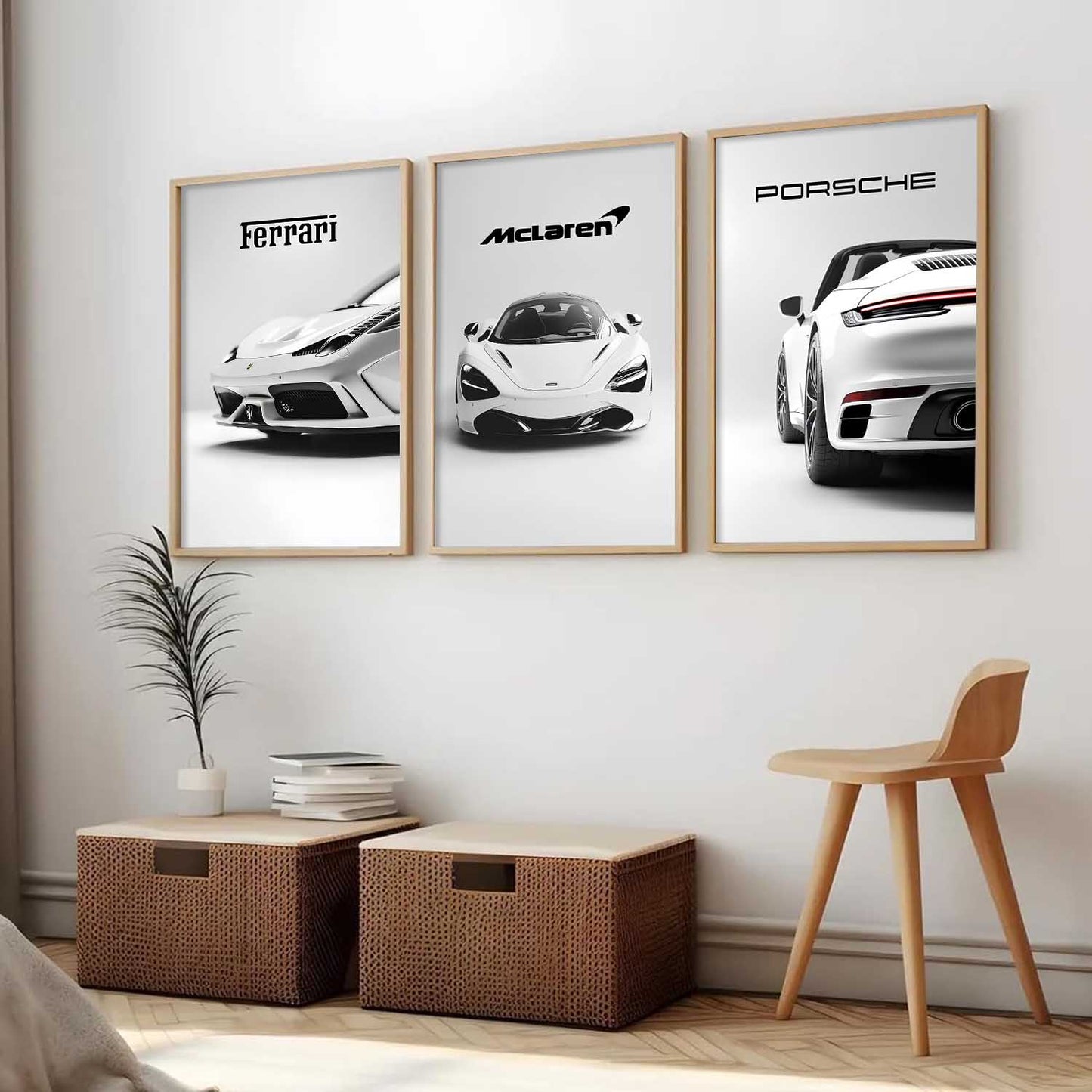 Big McLaren Ferrari Prosche Cars Wall Art Paintings for Living Room Bedroom