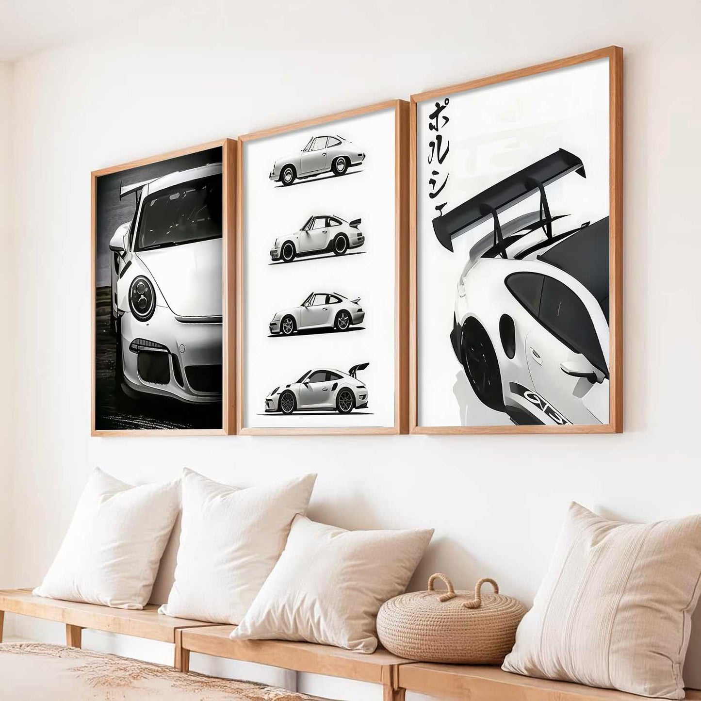 Big Porsche 911 GT3RS Cars Wall Art Paintings for Living Room Bedroom