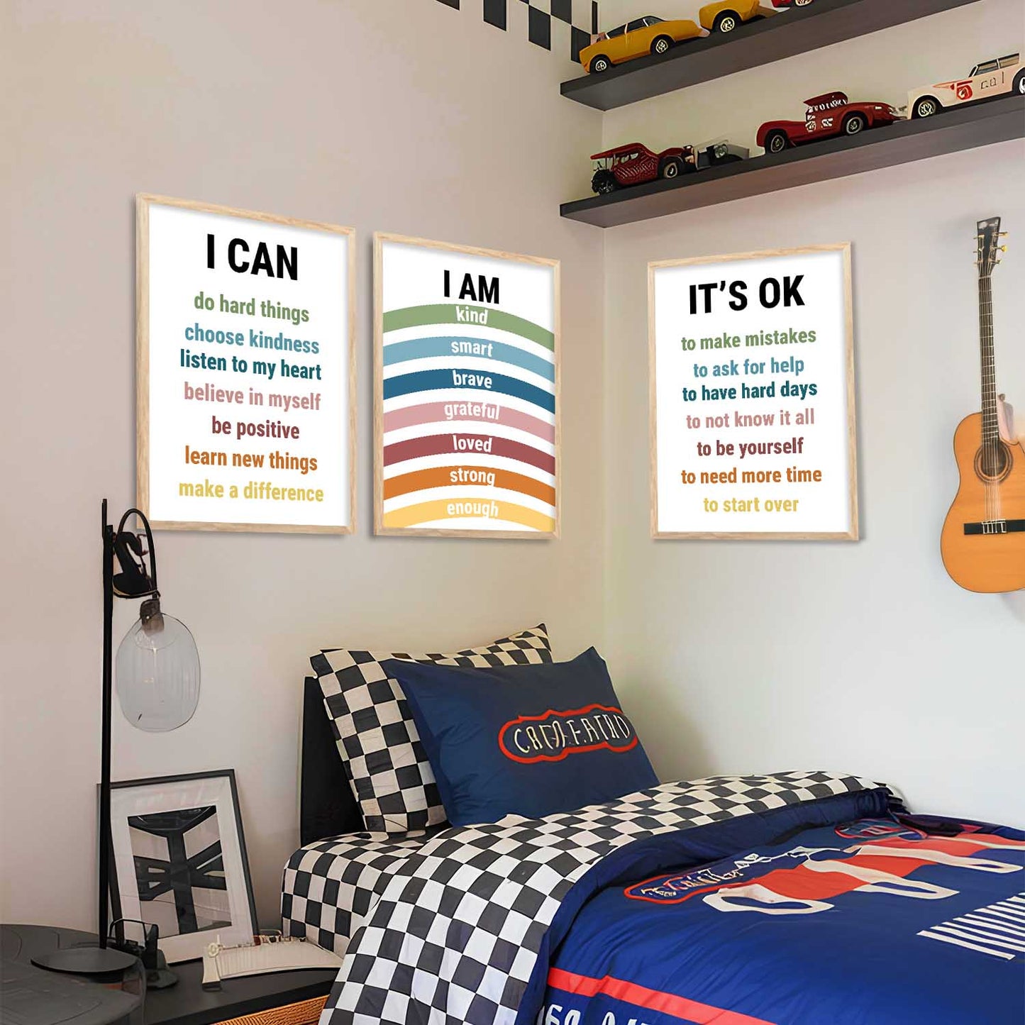 Daily Affirmation inspirational Wall Art Paintings for Living Room Bedroom