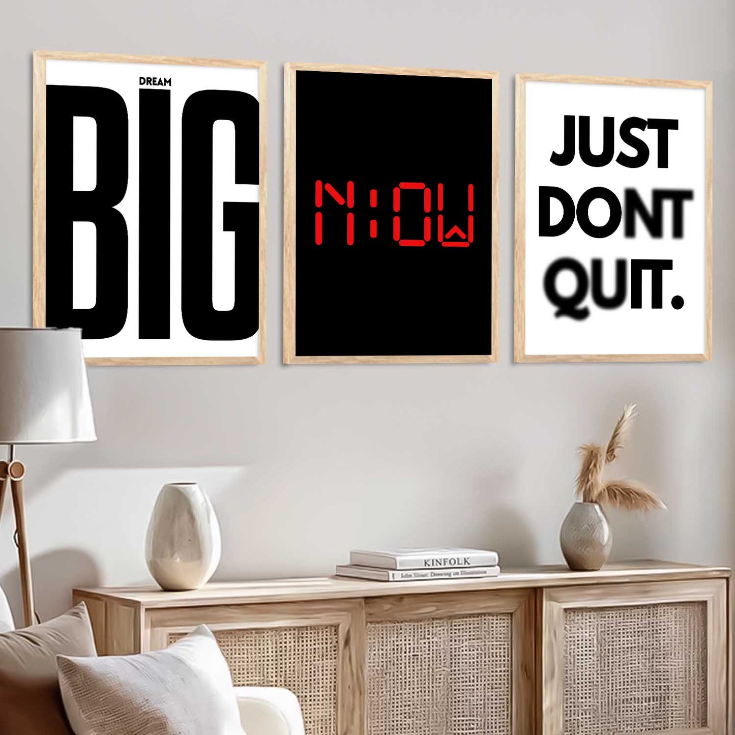 Daily Affirmation Motivational Wall Art Paintings for Living Room Bedroom