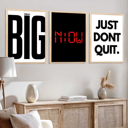 Daily Affirmation Motivational Wall Art Paintings for Living Room Bedroom