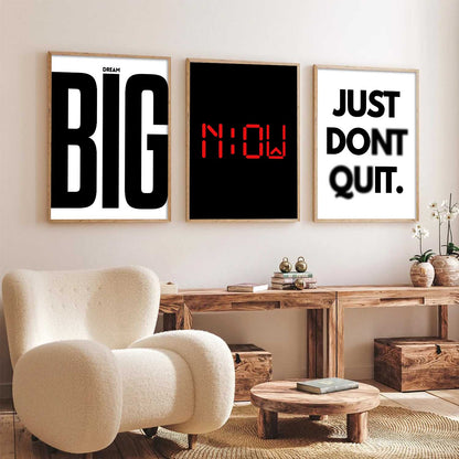 Daily Affirmation Motivational Wall Art Paintings for Living Room Bedroom