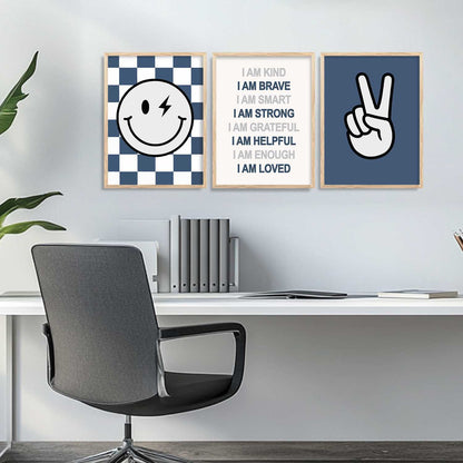 Motivational Daily Affirmation  Wall Art Paintings for Living Room Bedroom