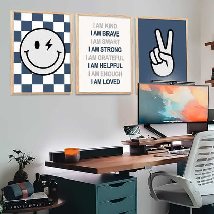 Motivational Daily Affirmation  Wall Art Paintings for Living Room Bedroom