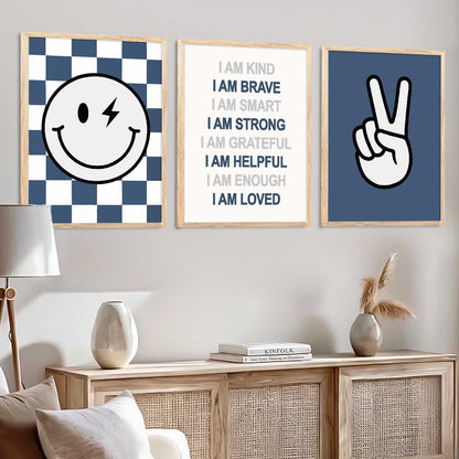 Motivational Daily Affirmation  Wall Art Paintings for Living Room Bedroom
