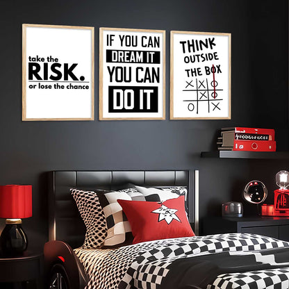 Motivational Daily Affirmation  Wall Art Paintings for Living Room Bedroom