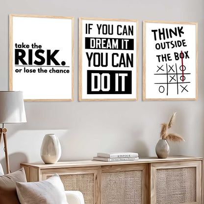 Motivational Daily Affirmation  Wall Art Paintings for Living Room Bedroom