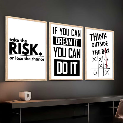 Motivational Daily Affirmation  Wall Art Paintings for Living Room Bedroom