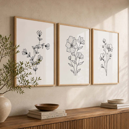 Botanical  Wall Art Paintings for Living Room Bedroom