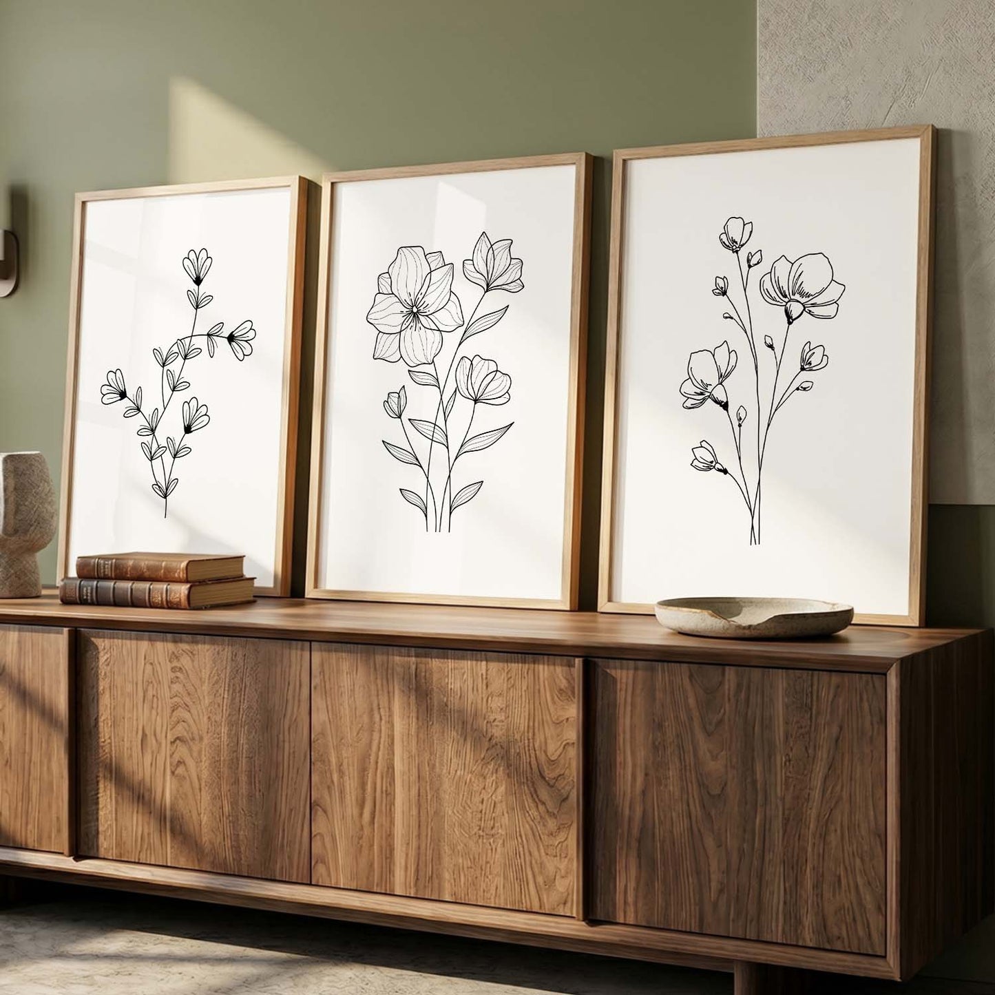 Botanical  Wall Art Paintings for Living Room Bedroom