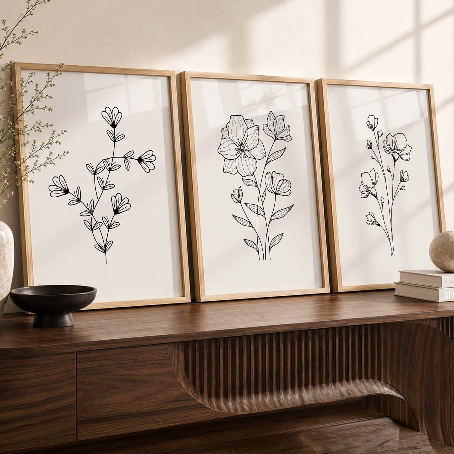 Botanical  Wall Art Paintings for Living Room Bedroom