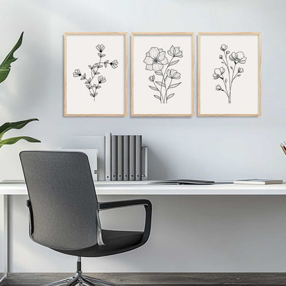 Botanical  Wall Art Paintings for Living Room Bedroom