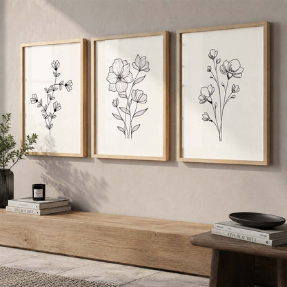 Botanical  Wall Art Paintings for Living Room Bedroom