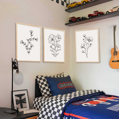 Botanical  Wall Art Paintings for Living Room Bedroom