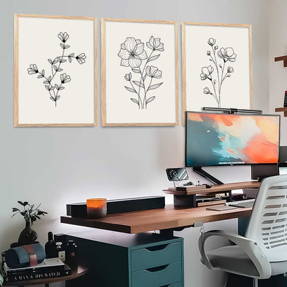 Botanical  Wall Art Paintings for Living Room Bedroom