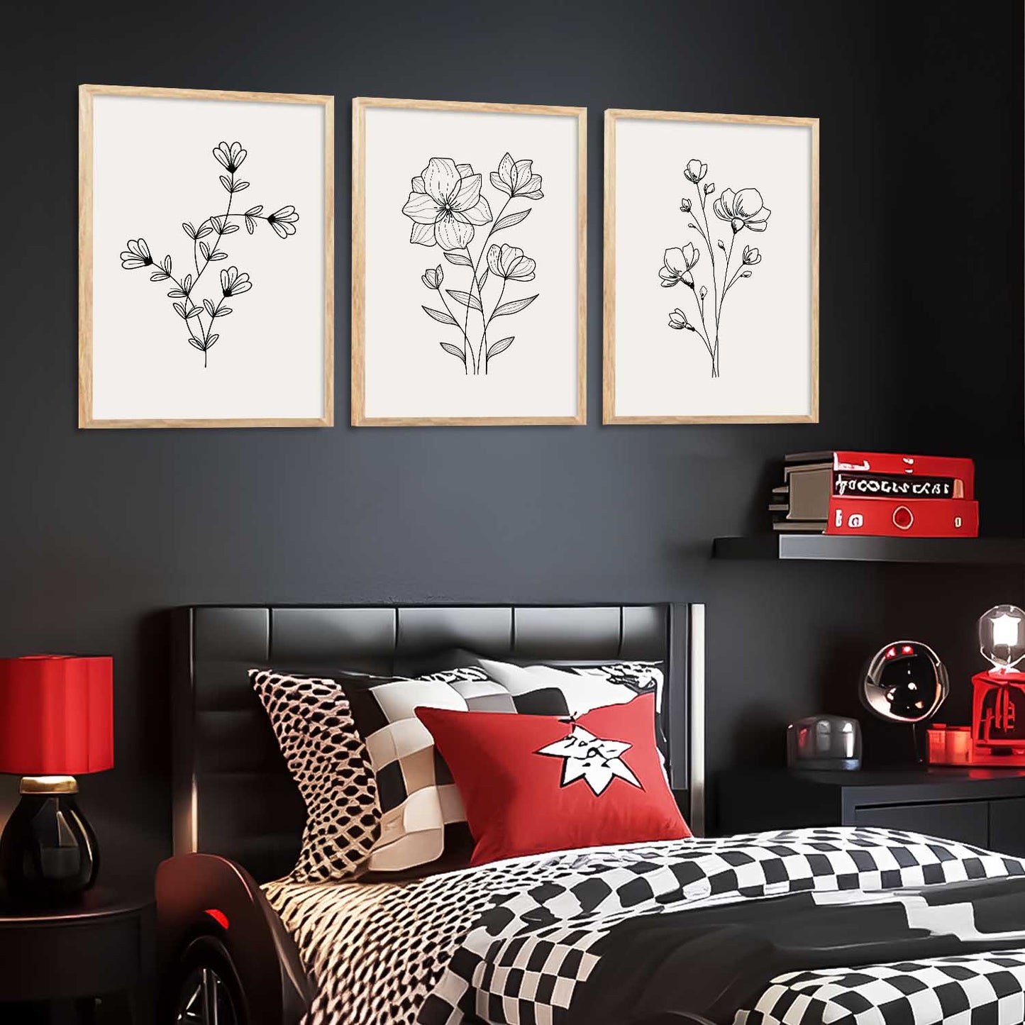 Botanical  Wall Art Paintings for Living Room Bedroom