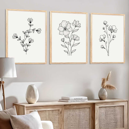 Botanical  Wall Art Paintings for Living Room Bedroom