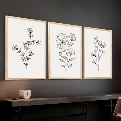 Botanical  Wall Art Paintings for Living Room Bedroom