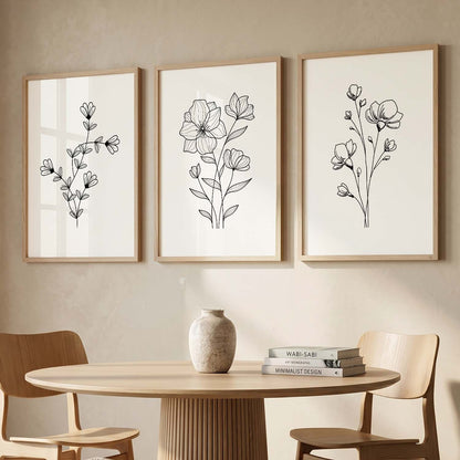 Botanical  Wall Art Paintings for Living Room Bedroom